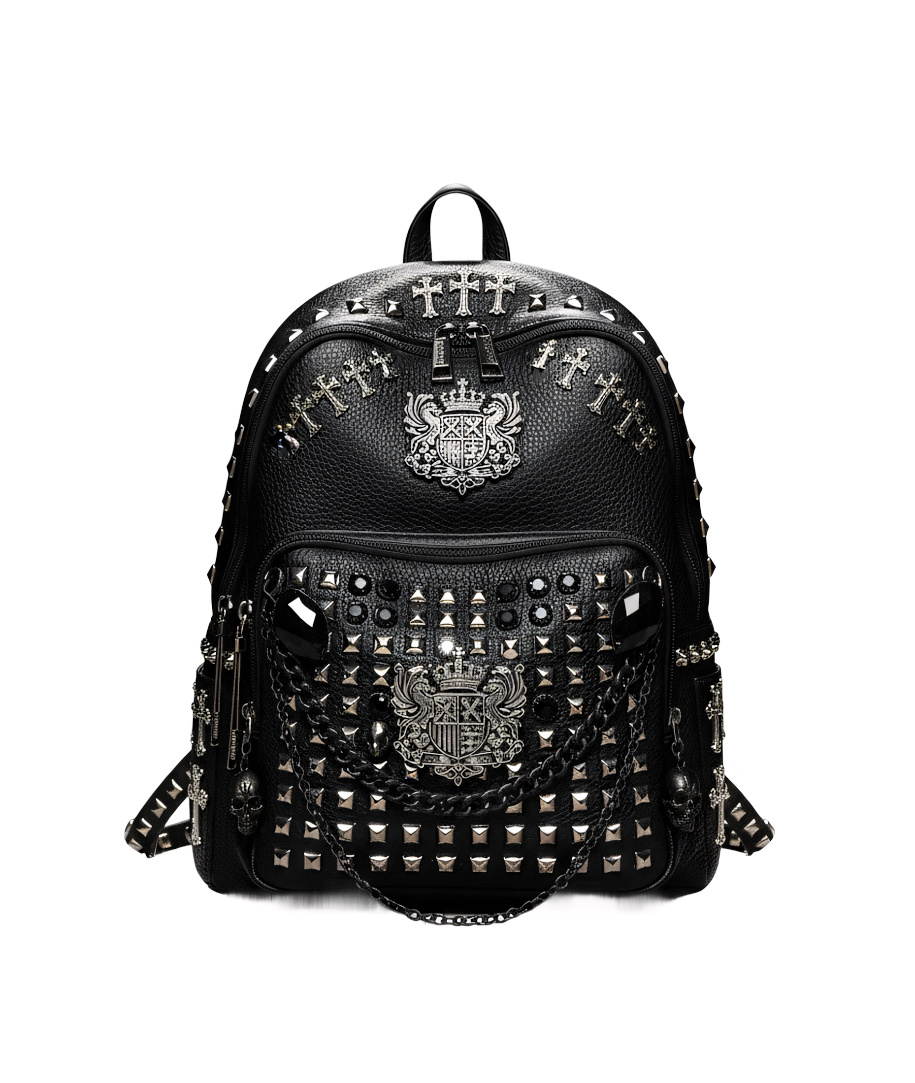 SERAPHIM STUDDED LEATHER BACKPACK ROYAL EDITION