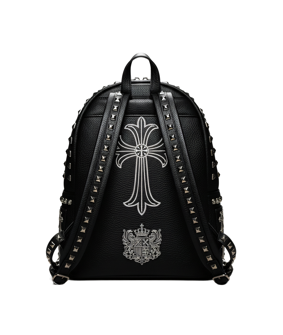 SERAPHIM STUDDED LEATHER BACKPACK ROYAL EDITION